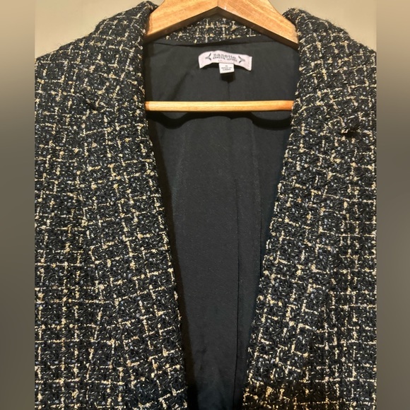 ANTHROPOLOGIE NANETTE LEPORE NWT Black & Gold Blazer & - Picture 3 of 10